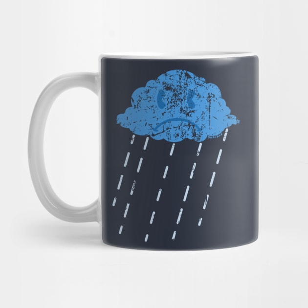 Stormy Little Rain Cloud (Distressed Version) by Jan Grackle